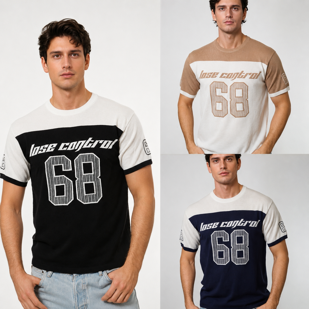 Maglia Uomo "Lose Control 68" – 100% Cotone