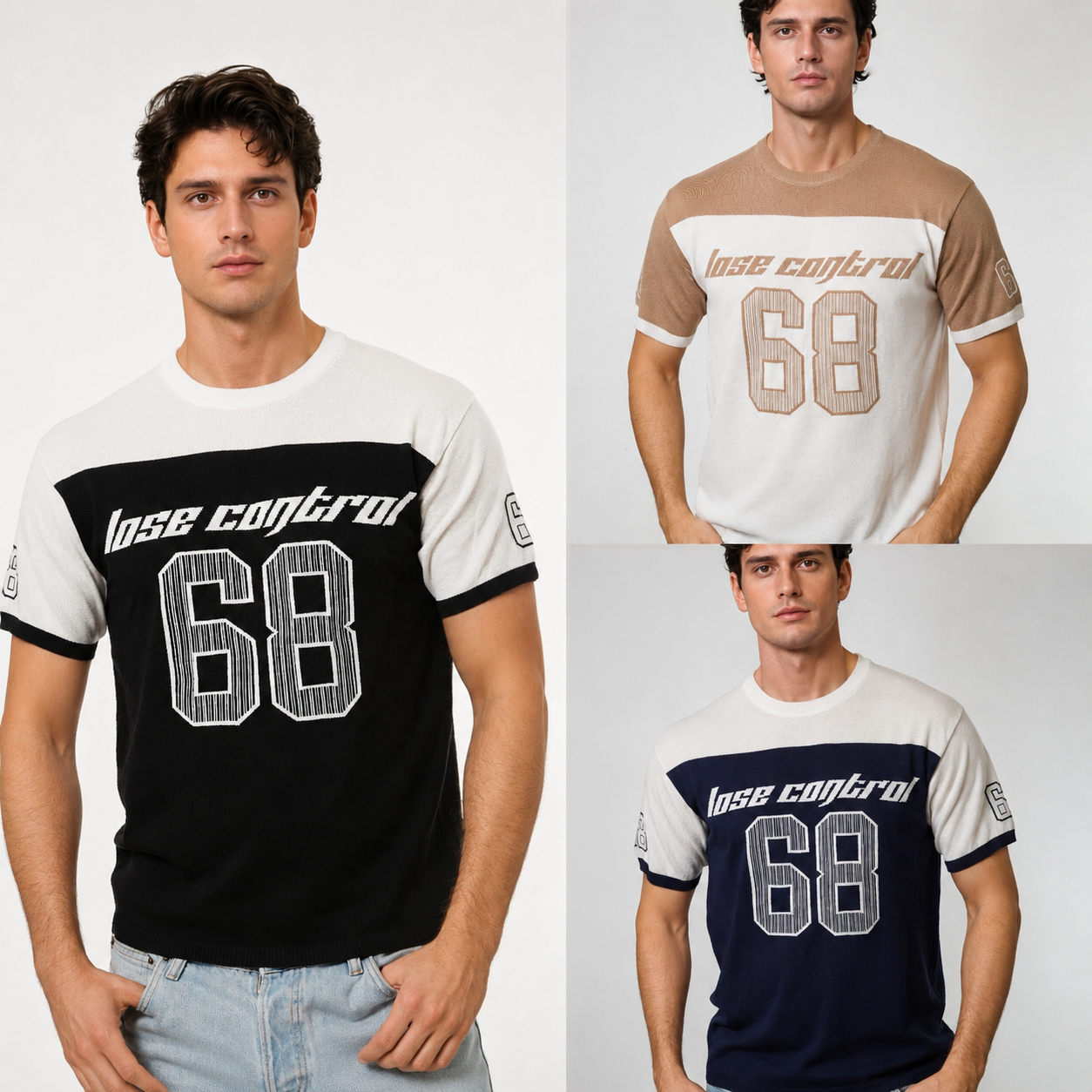 Maglia Uomo "Lose Control 68" – 100% Cotone