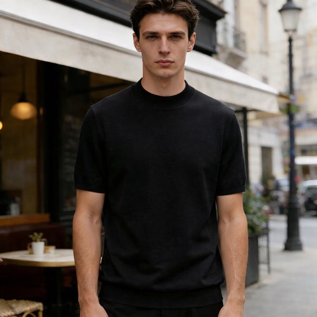 Maglia Girocollo in Filo Estivo 100% Cotone