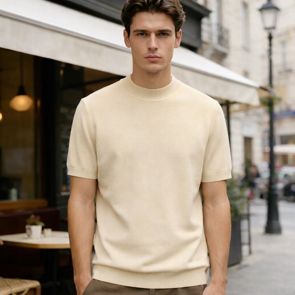Maglia Girocollo in Filo Estivo 100% Cotone