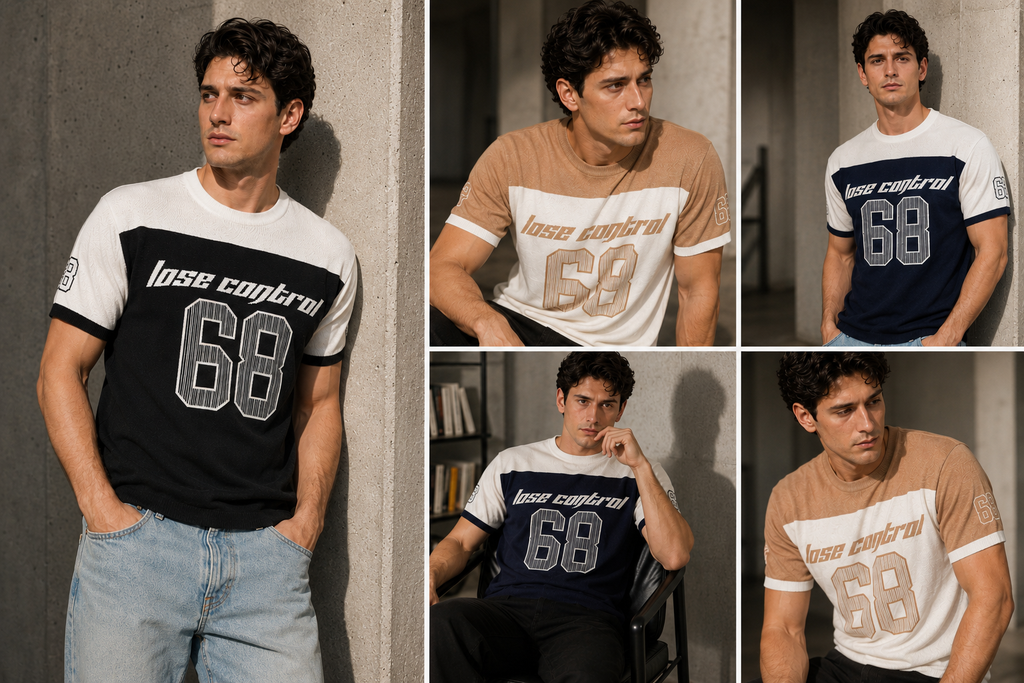Maglia Uomo "Lose Control 68" – 100% Cotone