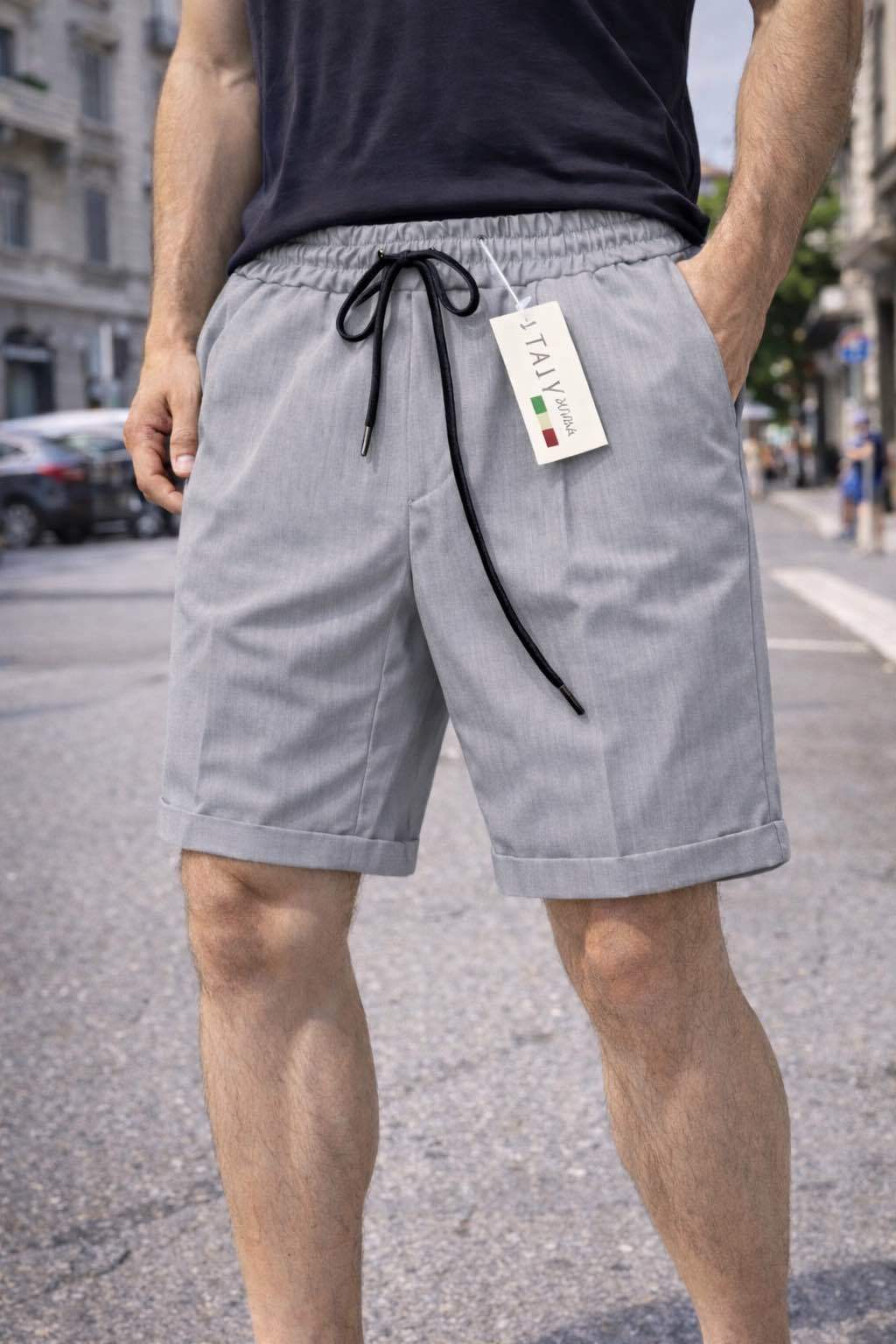 Bermuda Uomo con laccio 100% Cotone