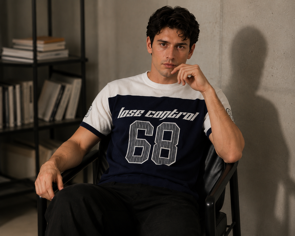 Maglia Uomo "Lose Control 68" – 100% Cotone