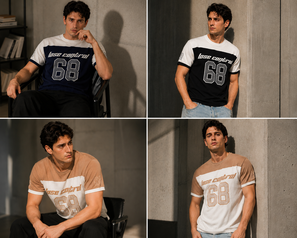 Maglia Uomo "Lose Control 68" – 100% Cotone