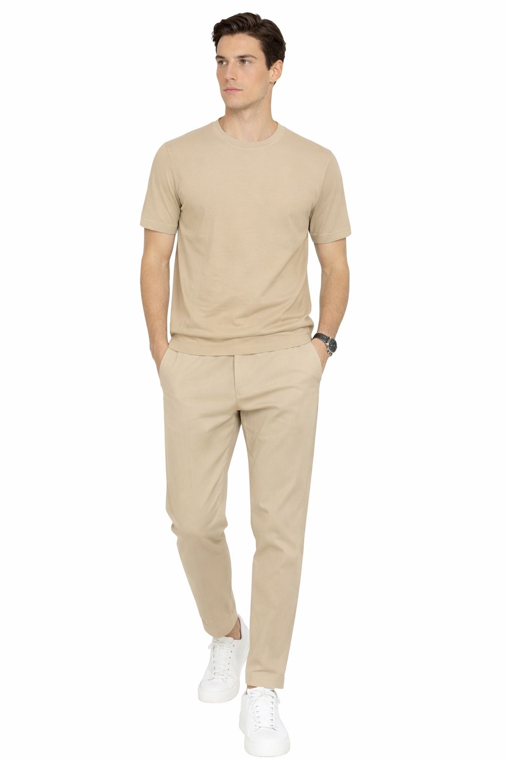 Maglia Girocollo in 100% Cotone Fiammato