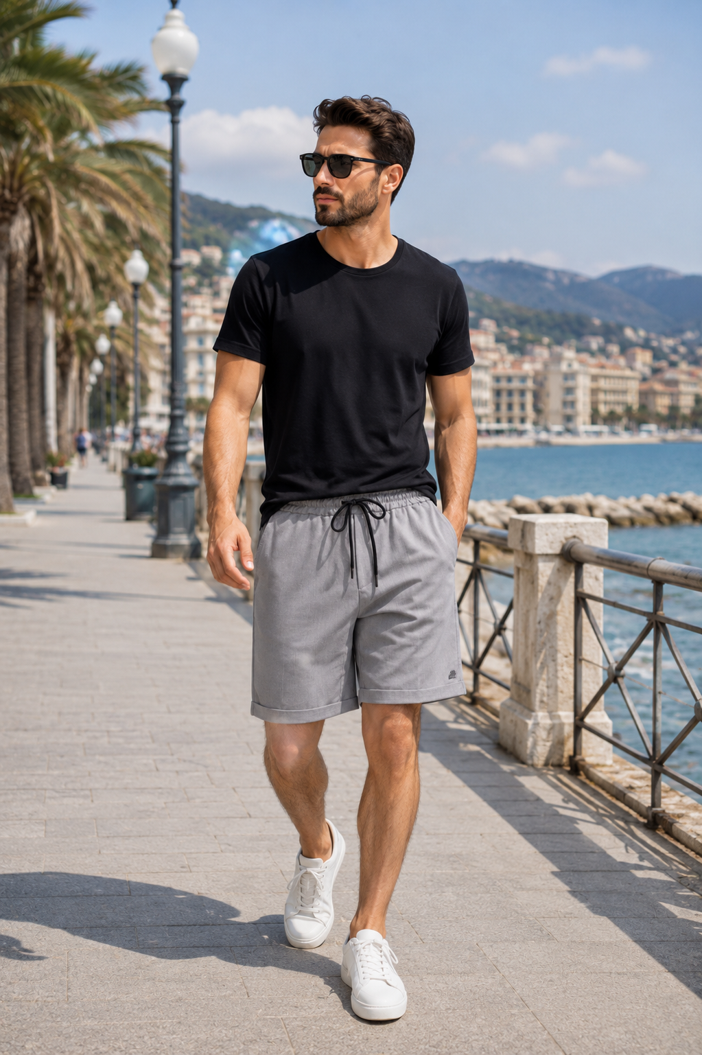 Bermuda Uomo con laccio 100% Cotone
