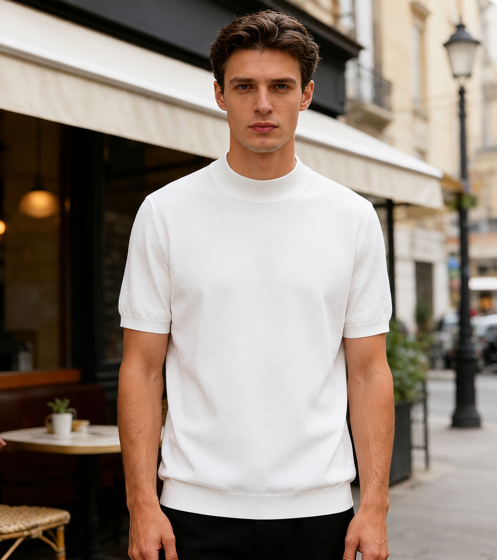 Maglia Girocollo in Filo Estivo 100% Cotone