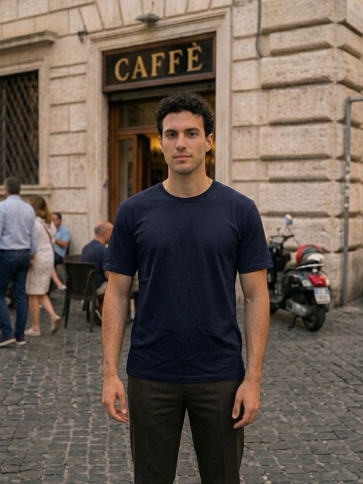 T-Shirt in Filo di Scozia 100% Cotone