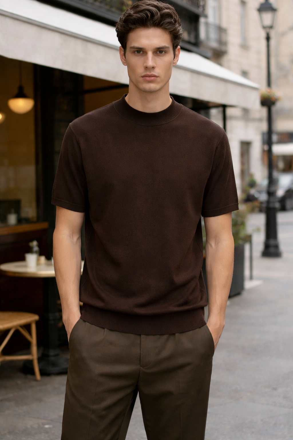 Maglia Girocollo in Filo Estivo 100% Cotone