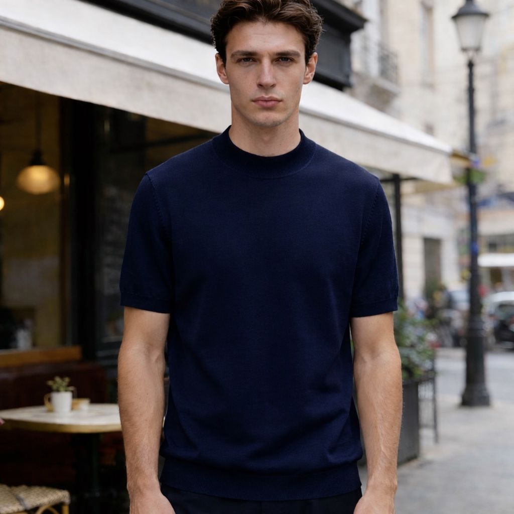 Maglia Girocollo in Filo Estivo 100% Cotone